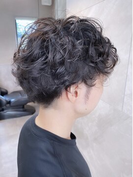 ドゥマン(Demain) ツイストパーマスパイラルパーマ マッシュウルフツーブロック