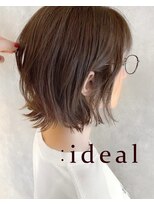 アイディール 心斎橋店(:ideal) 20代30代40代☆くせ毛風ニュアンスパーマで外ハネボブ☆/心斎橋