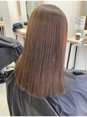 美髪ストレートヘア（くせ毛改善・50代前半）