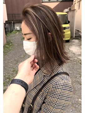 ハグ 横浜(HUG) コントラストハイライト＊パールブラウン