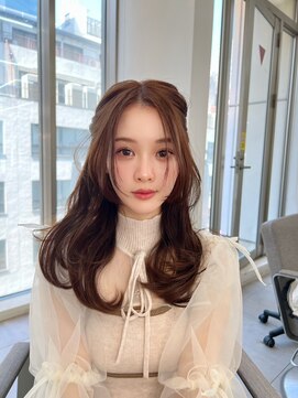 フィル 横浜(fil) 紅茶2_前髪マチルダボブピンクベージュ