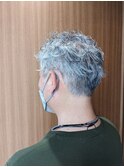 30代40代50代メンズツイストパーマ束感トラッドショート