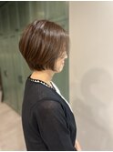 大人かわいいショートボブスタイル