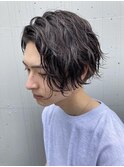 波巻きパーマツイストパーマセンターパート
