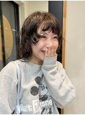 レイヤーパーマ/顔まわりパーマ/緩めパーマ/黒髪パーマ