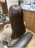 シルバーアッシュにメッシュを加えて