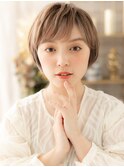 ハイライトカラーオン眉小顔こなれショートh3北浦和20代30代40代