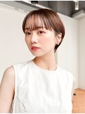 ショート前髪カットおくれ毛美髪_F0295