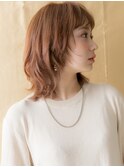 細めハイライト小顔レイヤーボブウルフカット308W越谷20代30代