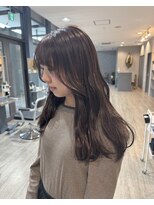 ジゼル 前橋(Giselle)&nbsp;レイヤーカット+チョコレートベージュ