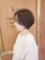 ロンドプロフィール 浦和(Lond profil) 大人可愛い20代30代40代黒髪前下がりショートボブ丸みショート◎