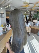 ビーチ(BEACH) ミントベージュくすみカラー透明感レイヤーカット