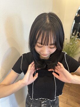 ヘアーラウンジルシェル(HAIR LOUNGE Le ciel) 【韓国女さん！】暗髪×お顔周りレイヤー