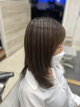 プログレス フレスポ富沢店(PROGRESS) 白髪ぼかしハイライト/オーガニック/レイヤー