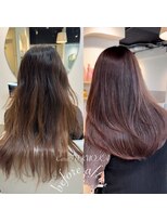 カラ フクオカ(Cara FUKUOKA)&nbsp;ラベンダーブラウン《髪質改善うる艶水素カラー＋カット★》