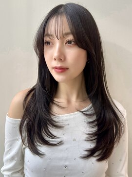 バイオレットジェム(Violet`jem) レイヤーロングヘア/似合わせカット/アッシュグレージュ AN-51