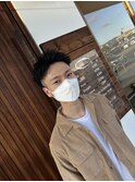 スパイキーショート風アップバング