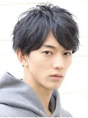 横浜アップバングスパイキーショート短髪ツーブロック30代40代◆