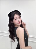 ハーフアップ