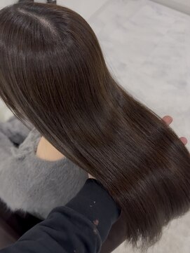 ブリーチなしWカラーで出来るグレーブラウン