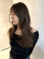 チル 福井駅前店(Chill)&nbsp;福井グレージュ透明感カラー韓国レイヤー顔周りカット髪質改善