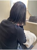 ネオメテオストレート×切りっぱなしボブ