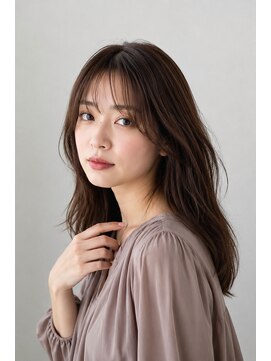 ヨイン 四谷三丁目(YOIN) 【40代】前髪あり×艶セミロング