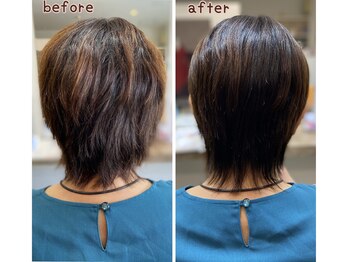 ヴォヤージュトロワ(voyage trois)の写真/エイジング毛、ヘアカラーを繰り返している繊細な髪に、極力ダメージを与えず回を重ねる毎に潤う艶髪へ。