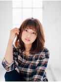 トップノット大人カジュアル