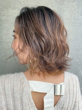 アルバム 銀座(ALBUM GINZA) インナーベージュ_オリーブカラーハイライトカラー_ba306452