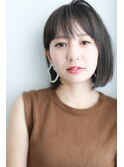 【sou】中野担当 色気 大人ボブ アッシュグレー
