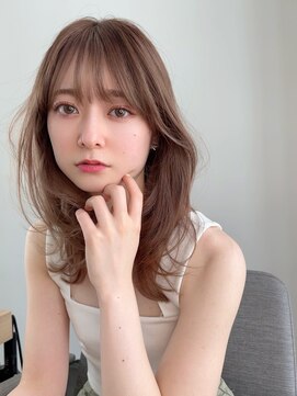 ノク(nok) ピュアベージュ_くびれミディラベンダーカラーくすみカラー