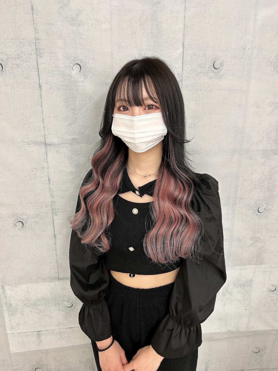 黒髪×ミルクティー#シールエクステ#大人可愛い#インナー#札幌