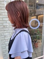 アデプト 金町店(adept)&nbsp;【adept金町店 軽米スタイル】ワインレッド×外ハネ大人ボブ