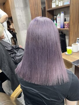 ラフ(LAFF) #バレイヤージュ#グレージュカラー#ボブウルフ#ココアベージュ