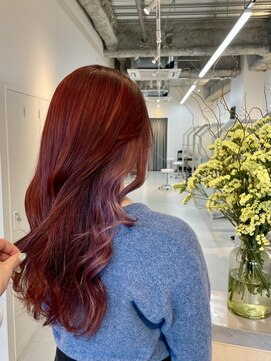 シダ(sida SAIIN) 【西村】20代30代ピンクインナーカラーニュアンスピンク