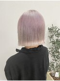 ホワイト＋切りっぱなしボブ【平本】