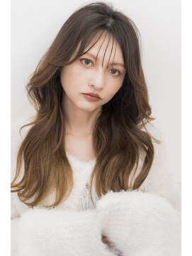 アジールヘア 東上野店(agir hair) 20代30代韓国風ダブルカラーミルクティーグレージュ【上野】