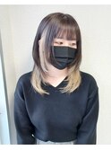 ブロンドインナーカラー
