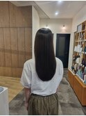 弱酸性縮毛矯正 艶髪 サラ艶ロング