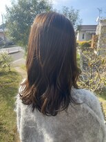 ナンバーエイト(number eight)&nbsp;20代30代40代大人かわいいクセ毛風パーマシルキーベージュ