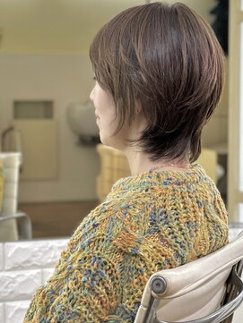 トランクサロンカッパード 大人マッシュショート+白髪ぼかし+生コラーゲントリートメント
