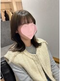 顔まわりレイヤーのボブ/クビレ/そとはね