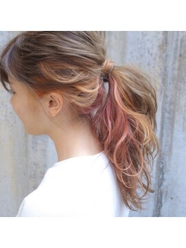 アグラントープ(a Gland taupe) インナーが可愛いポニーロング