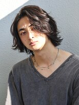 アフロート ディル(AFLOAT D'L)&nbsp;ミディアムスパイラルパーマツーブロック束感モテる長め