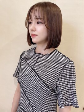 イーストハムアール(EAST HAM r) ボブスタイル/ココアブラウン/艶カラー