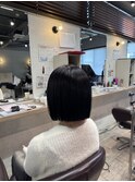 まるみボブ ショートボブ ワイドバングショートボブ 長崎浜の町