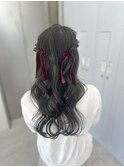 long hair arrange