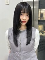 ベレーザシェルト(Beleza scelto) 13706黒髪オリーブグレージュ髪質改善ストレート暗髪レイヤー