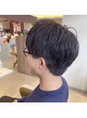 爽やかマッシュショート ツーブロック ビジネスショート